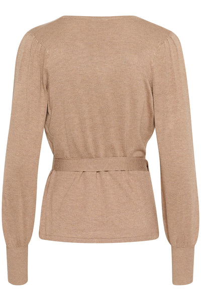 KAanno Astrid Wrap Cardigan Feather Gray Melange - 10506289 Thumbnail
