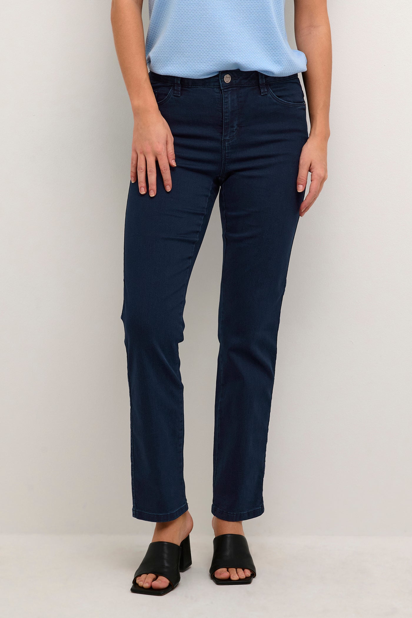 KAvicky Straight Jeans Dark Blue Denim - 10506530
