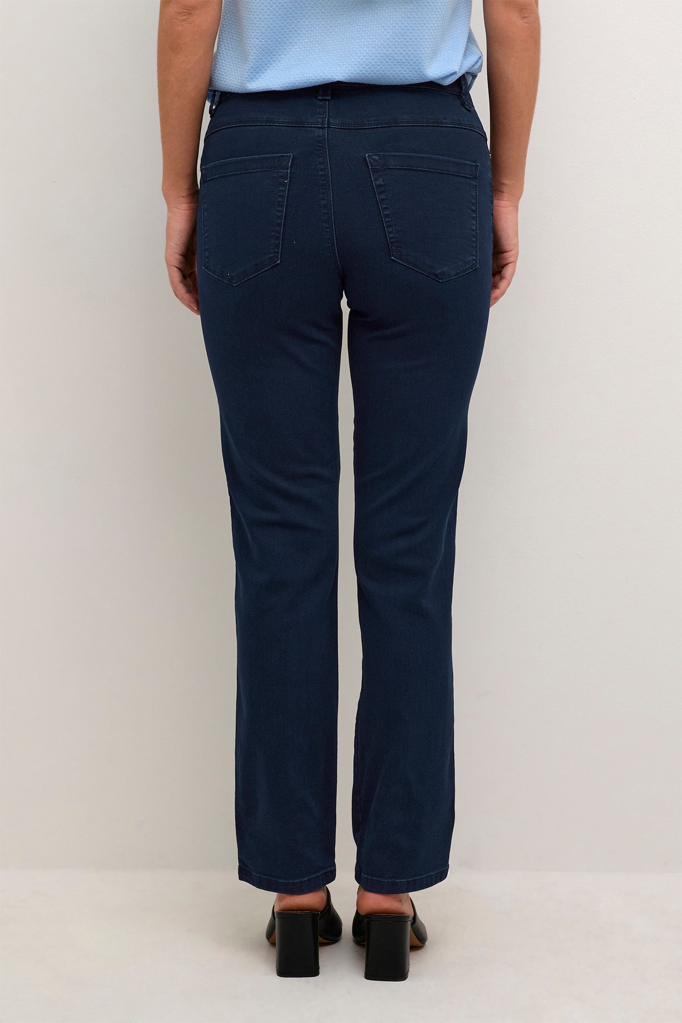 KAvicky Straight Jeans Dark Blue Denim - 10506530