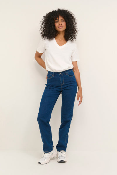 KAvicky Straight Jeans Medium Blue Washed Denim - 10506530 Thumbnail