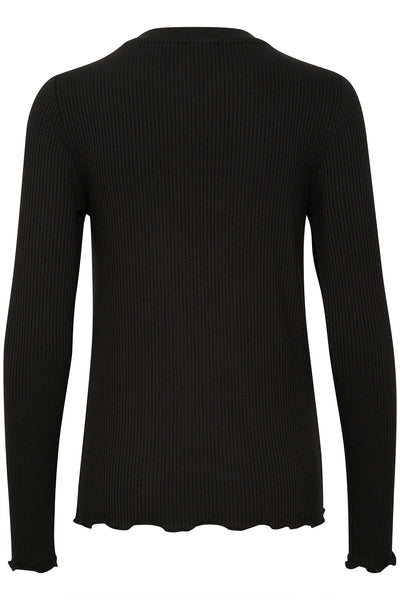 KAdrew LS T-Shirt Black deep Thumbnail