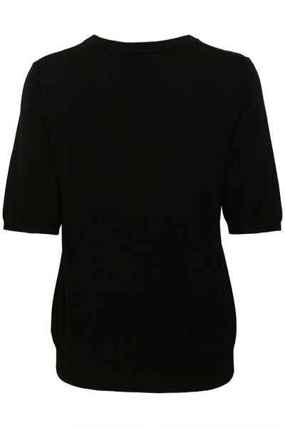 KAlizza Short Sleeve Knit Black deep - 10507320 Thumbnail