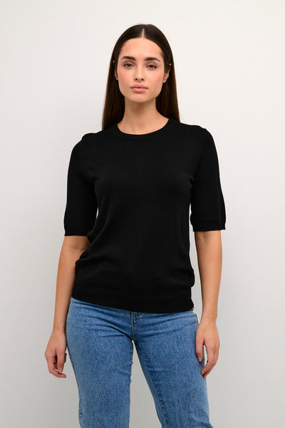 KAlizza Short Sleeve Knit Black deep - 10507320 Thumbnail