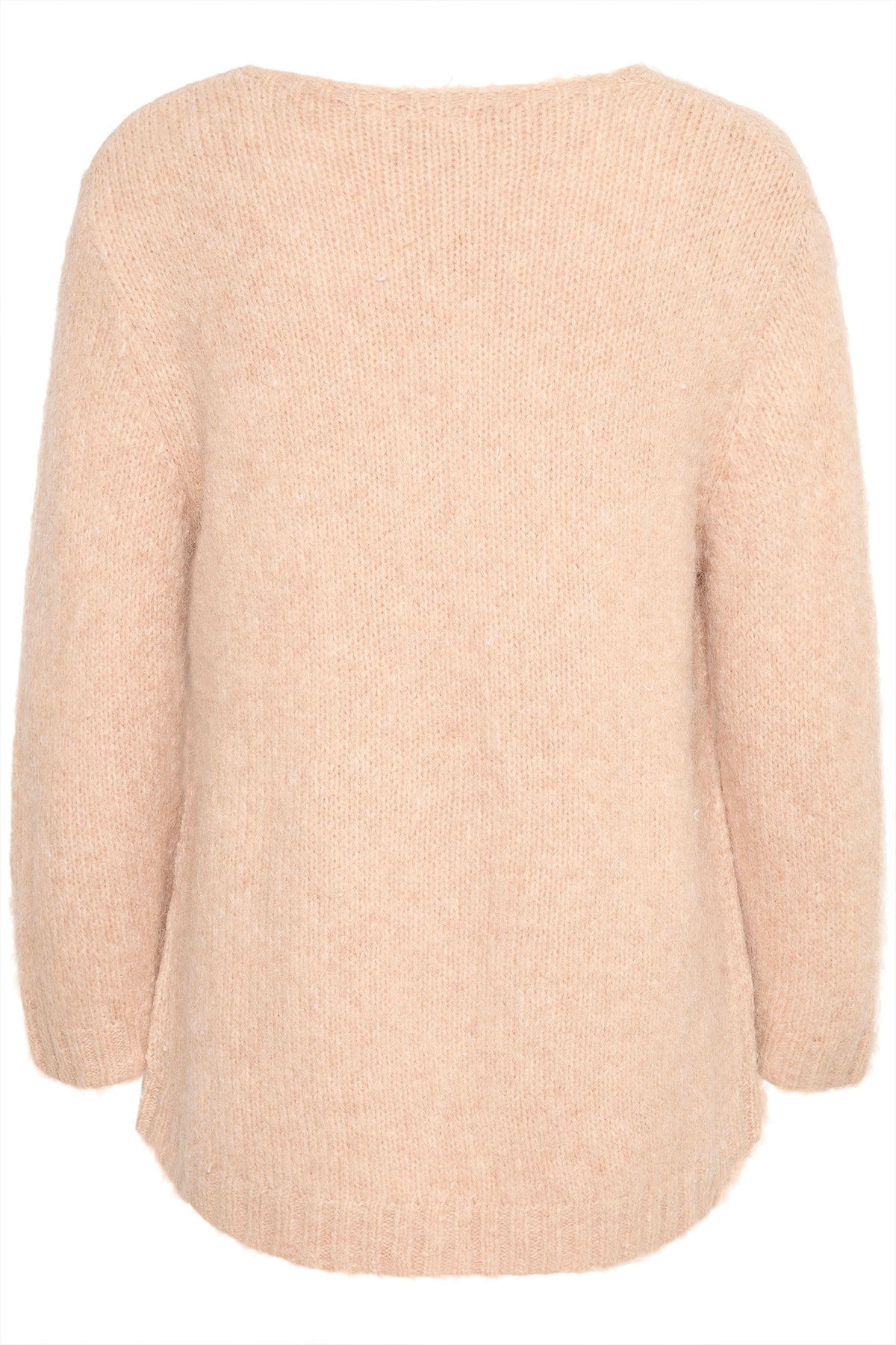 KAalioma 3/4 sl Pullover Smoke Gray Melange - 10507652