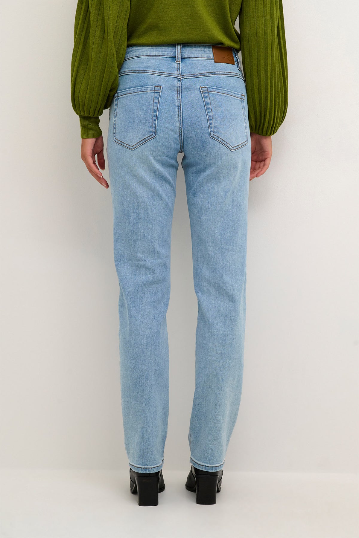 KAsinem Straight Jeans Light Blue Washed Denim - 10508384