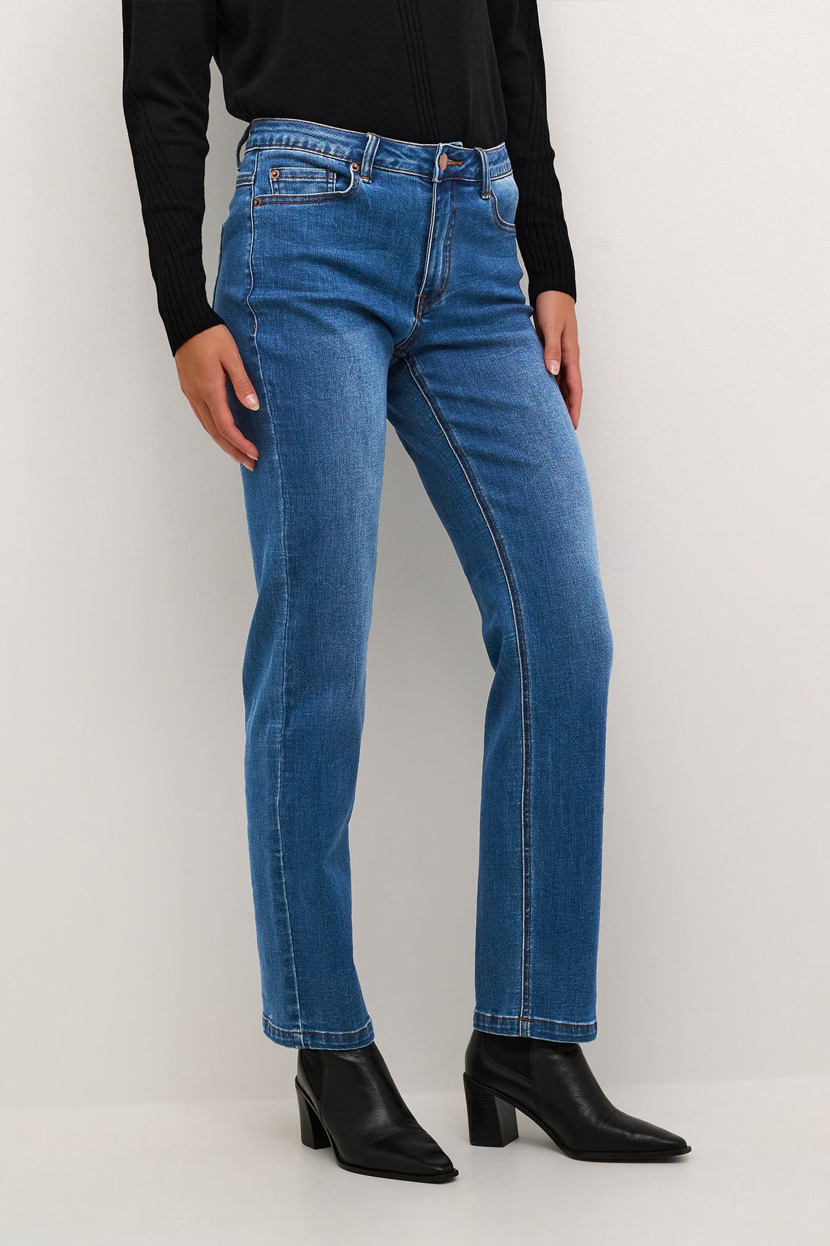 KAsinem Straight Jeans Medium Blue Denim - 10508384