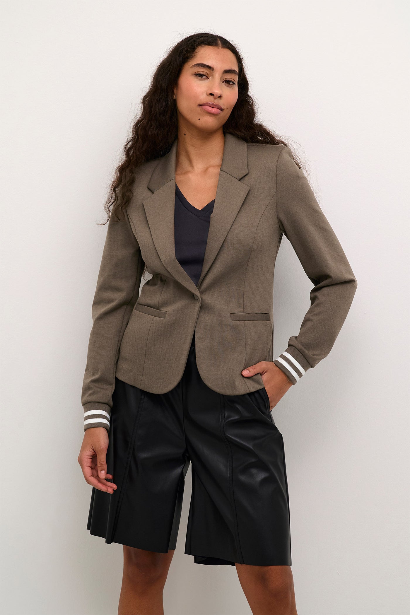 Kinnie Blazer Major Brown/Chalk Stripe - 10550800