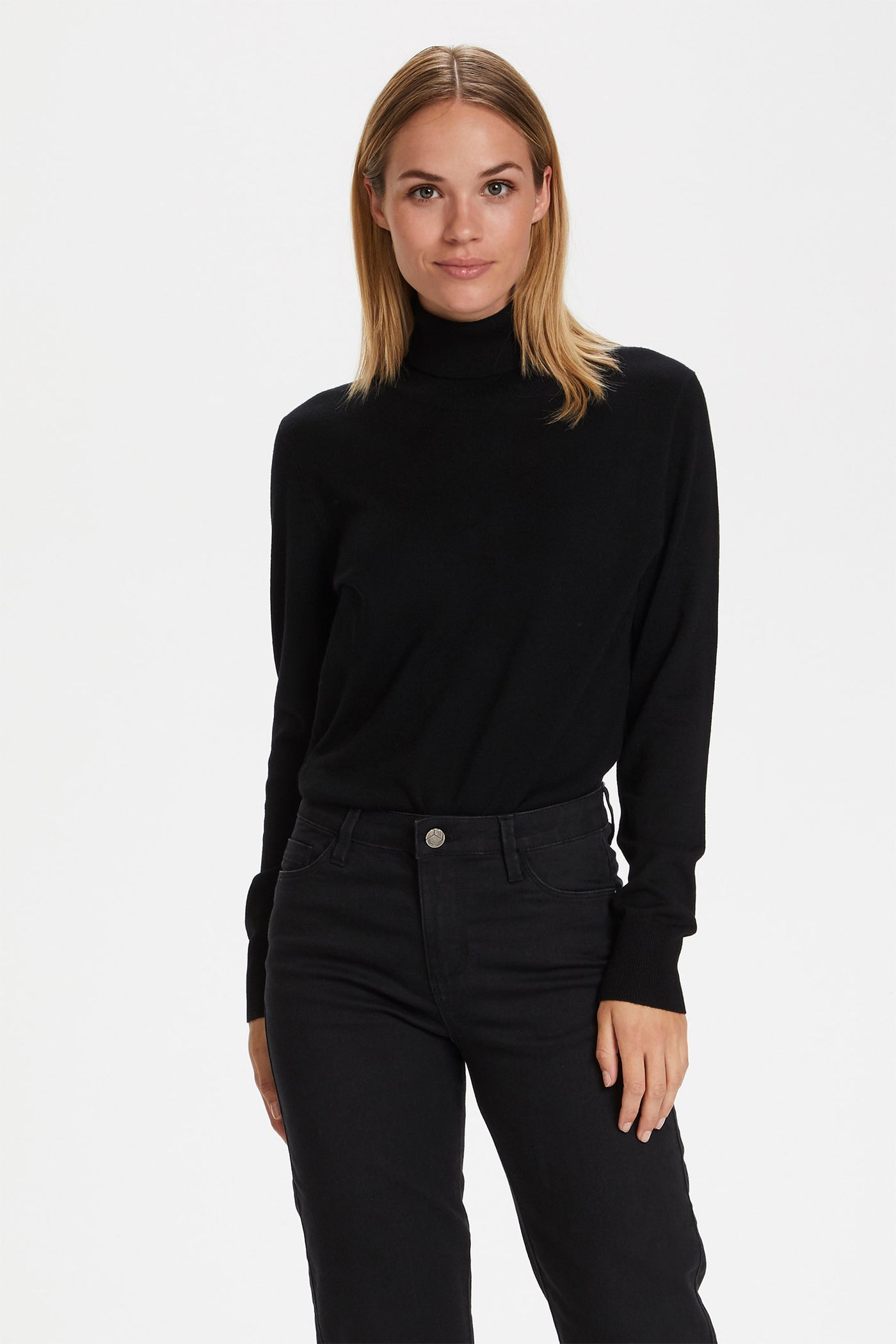 Astrid Roll Neck Black deep - 500023