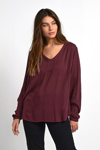 Amber Blouse LS Dark Jewel - 501032 Thumbnail