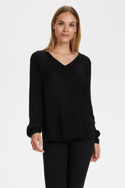 Amber Blouse LS Black - 501032 Thumbnail