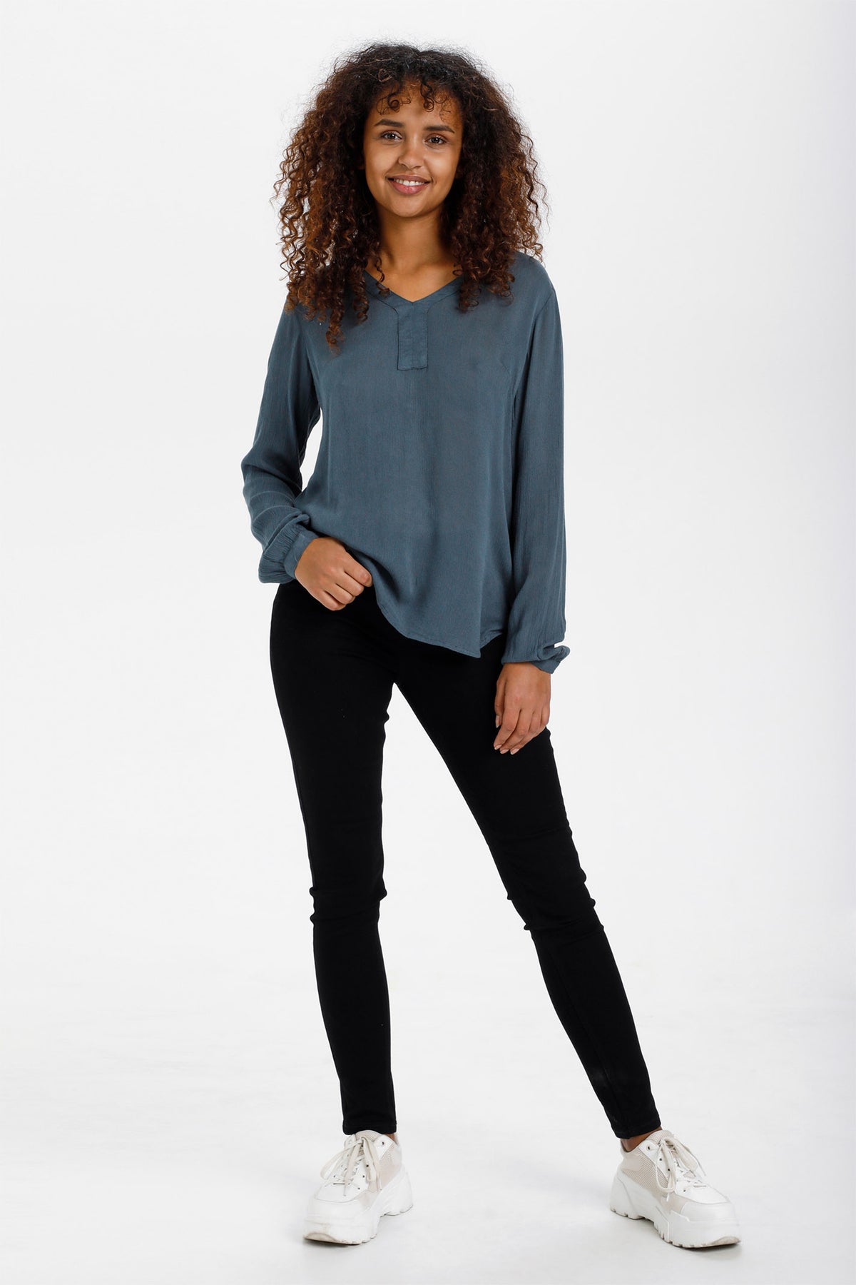Amber Blouse LS Orion Blue - 501032