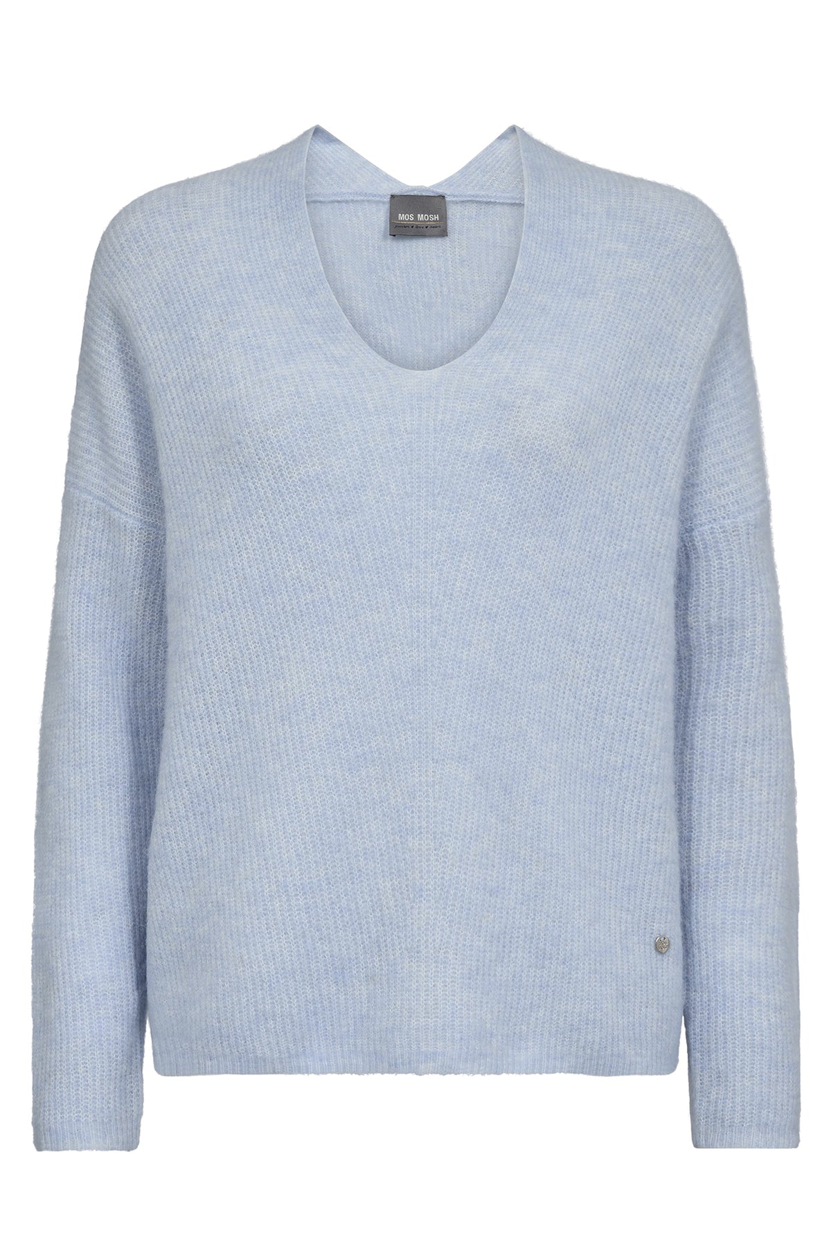 MMThora V-Neck Knit Cashmere Blue - 153900