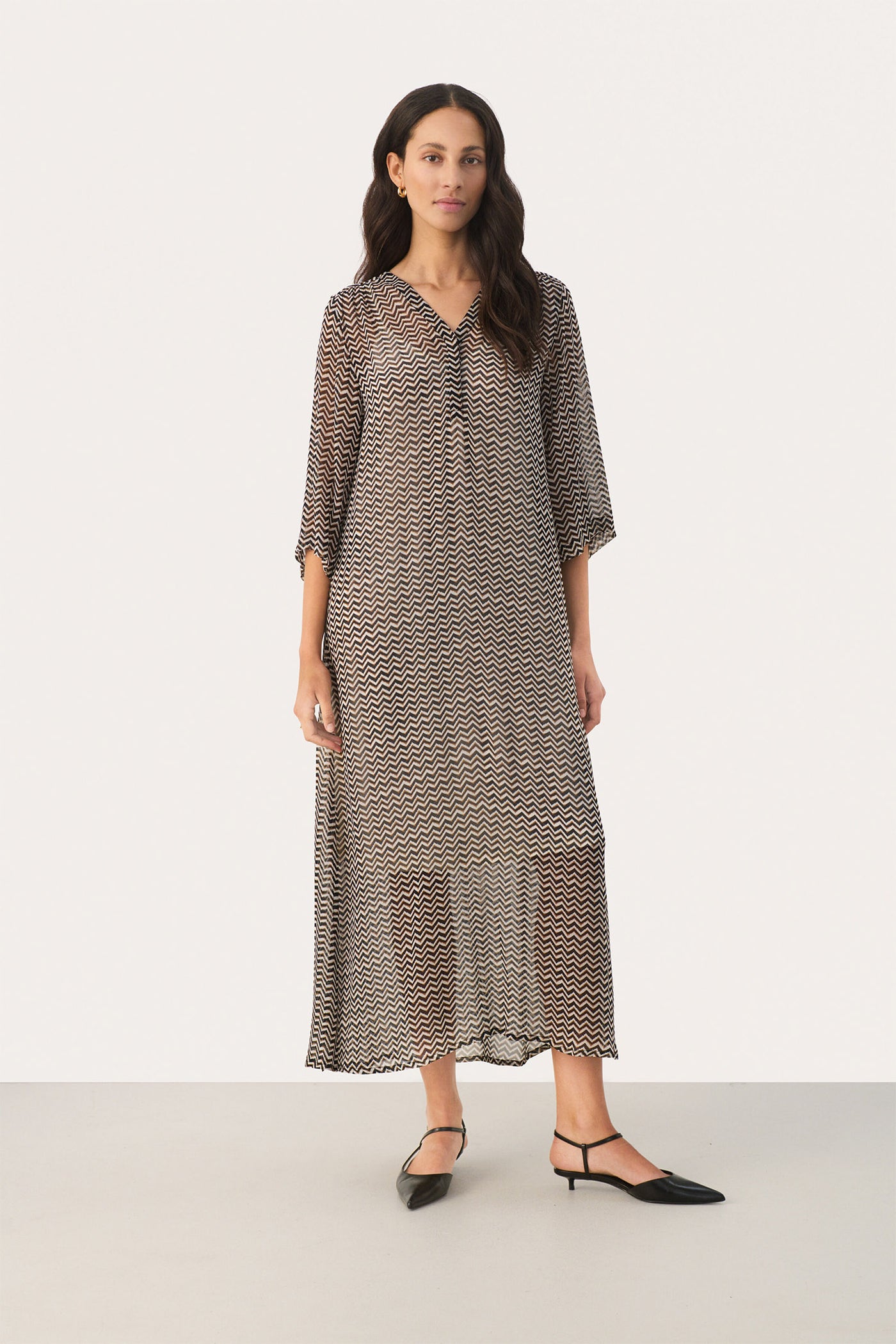 BeritPW DR Small Black Zig Zag print - 30307831