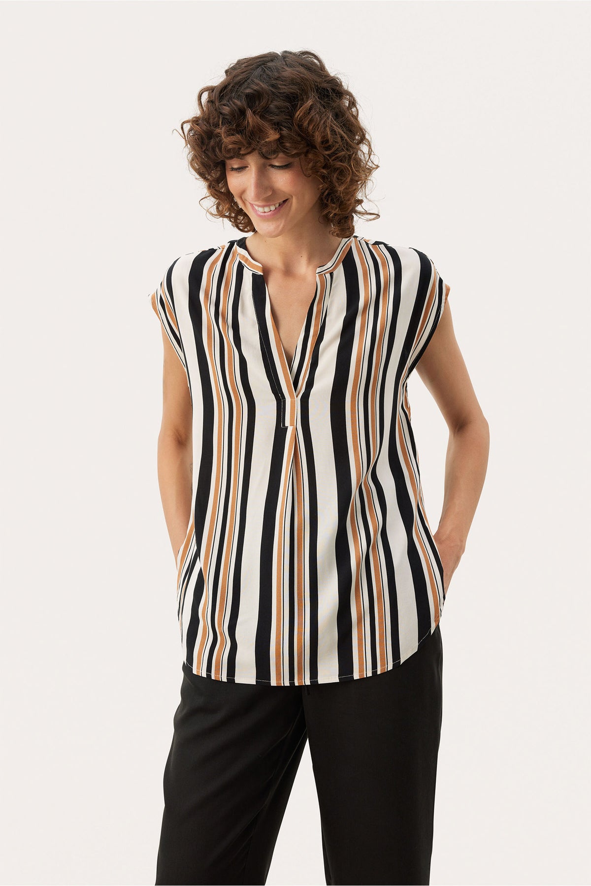 BjarkaPW TO Brown Sugar Stripe - 30307901