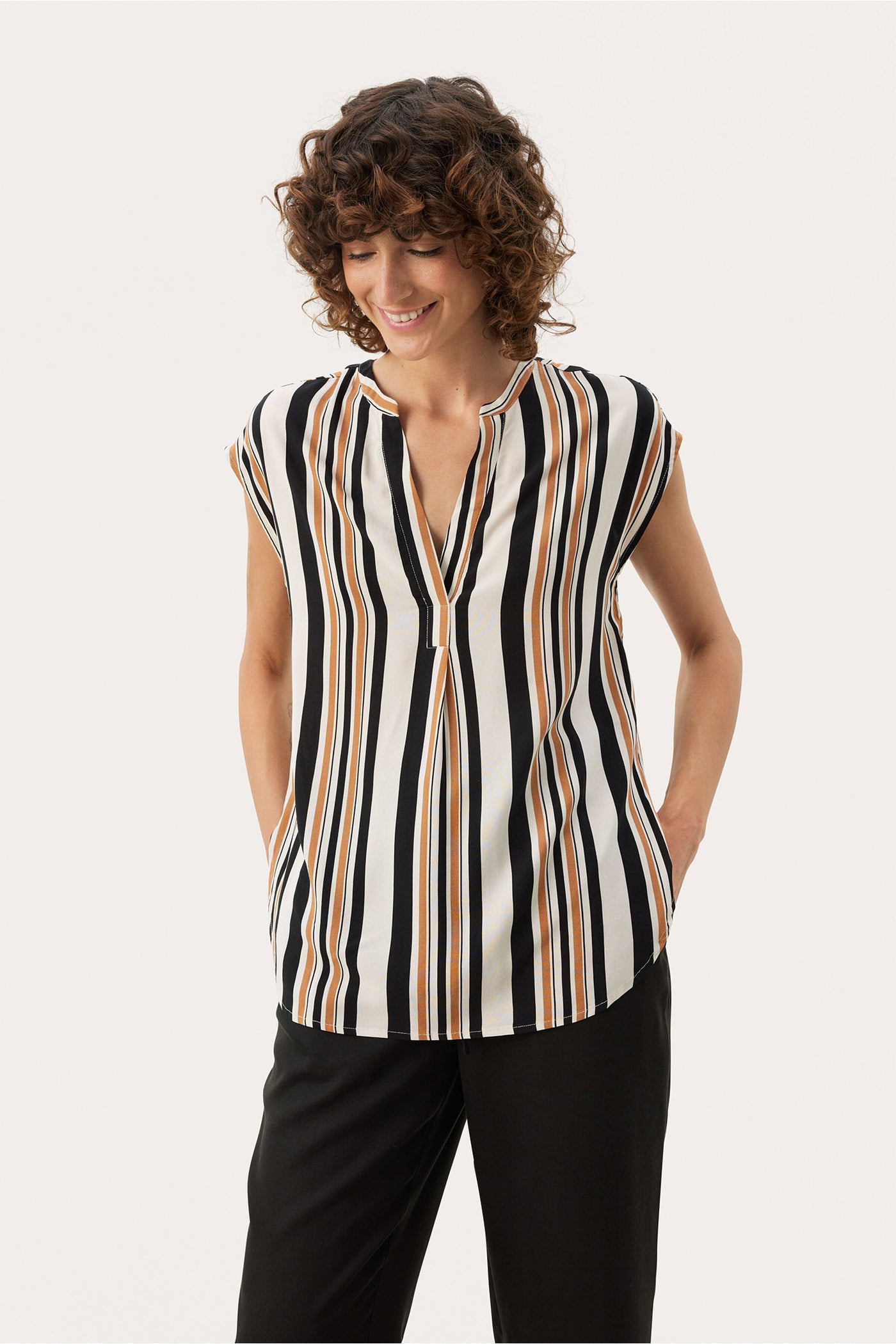 BjarkaPW TO Brown Sugar Stripe - 30307901