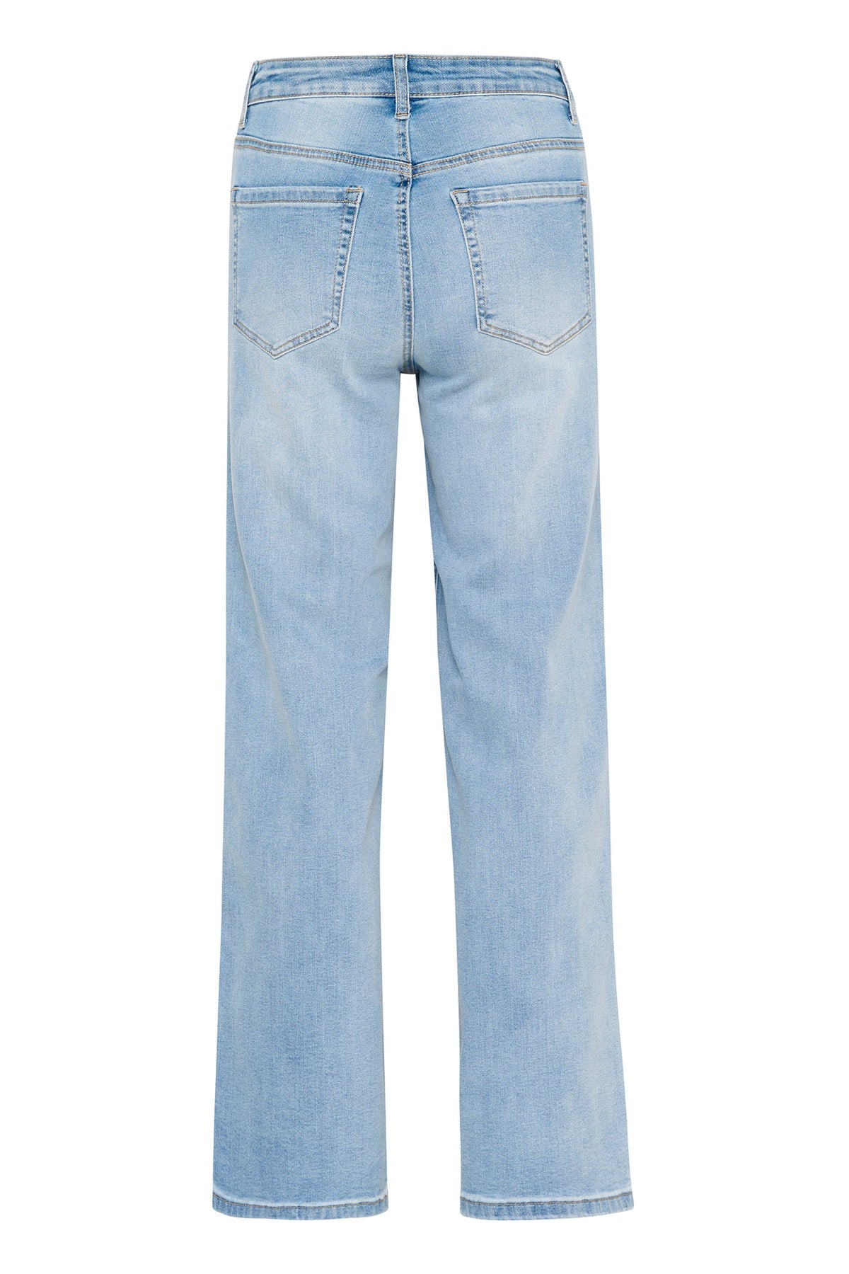 KAkarla HW Flared Jeans Light Blue Washed Denim - 10507619