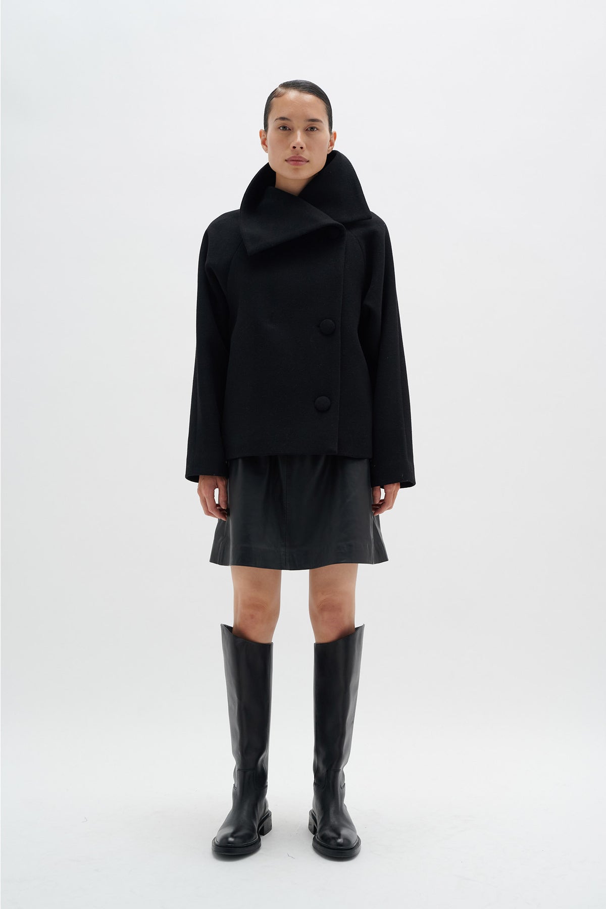 PerryIW Short Coat Black - 30108492
