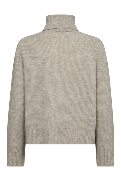 MMAidy Thora Rollneck Knit Feather Gray - 153910 Thumbnail