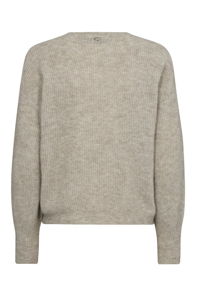 MMThora V-Neck Knit Cardigan Feather Gray - 156830 Thumbnail