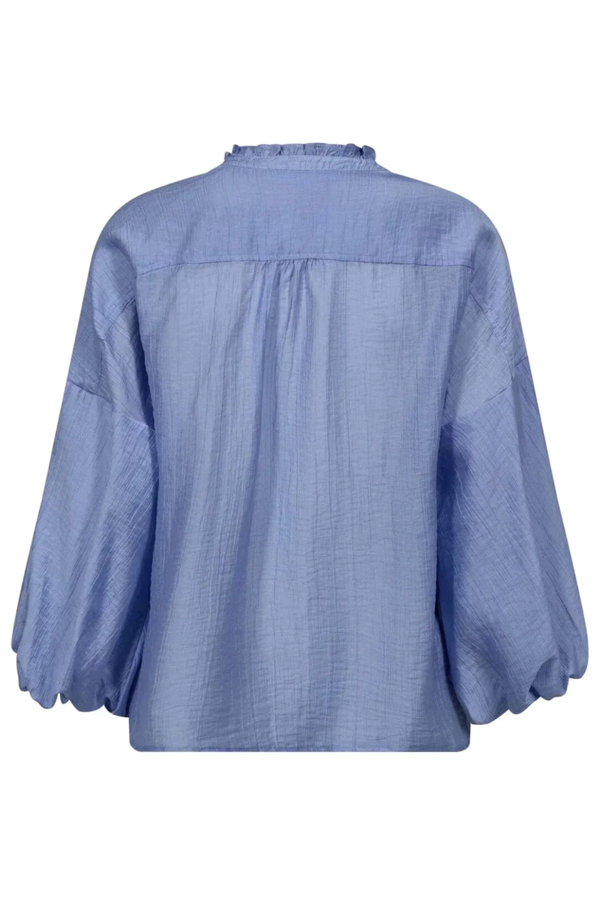 KendraCC Frill Blouse Pale Blue