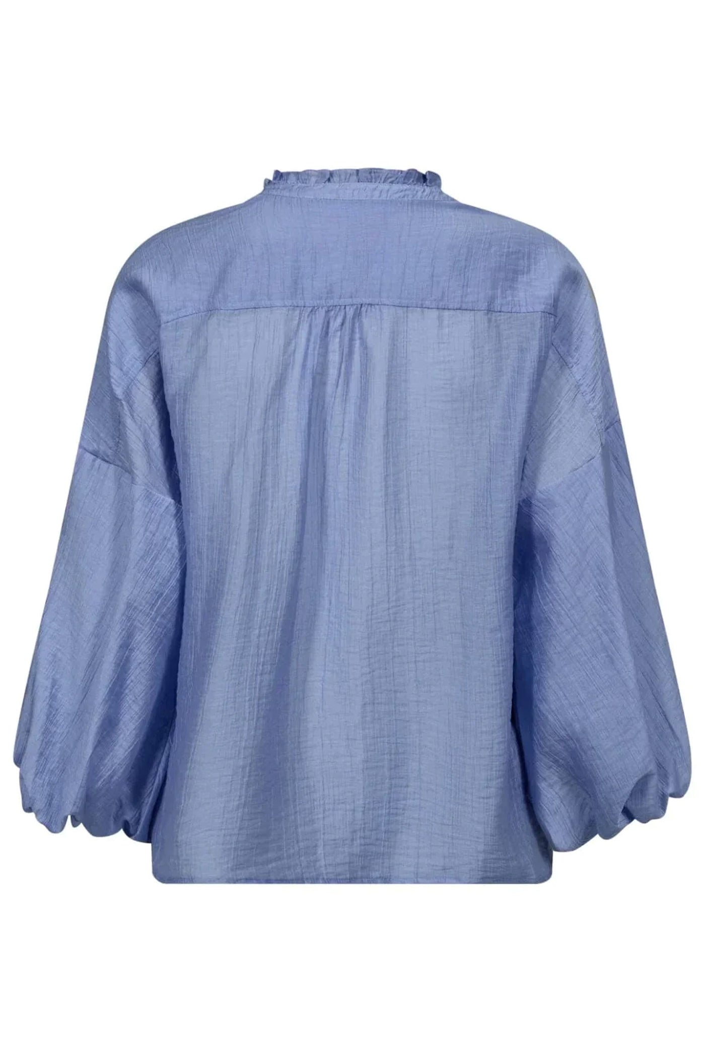 KendraCC Frill Blouse Pale Blue