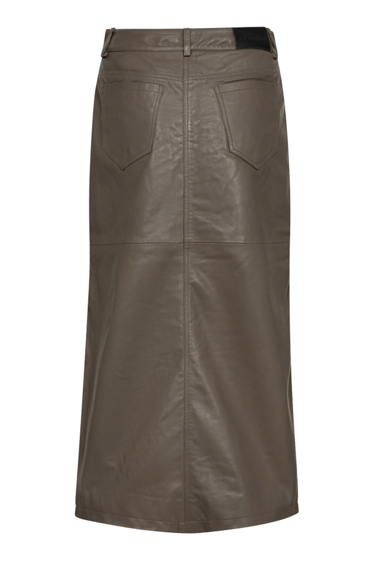 PhoebeCC Leather Slit Skirt Elephant - 34074