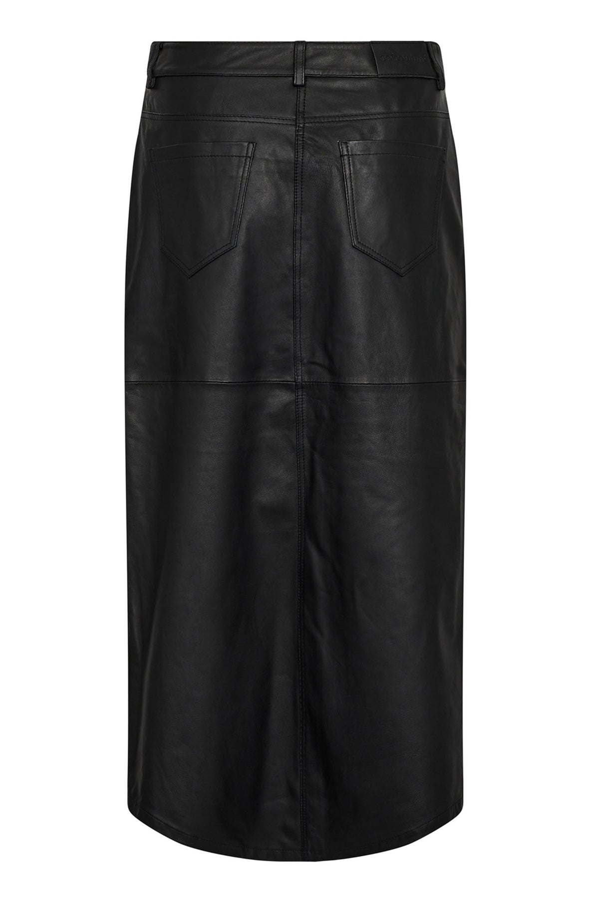 PhoebeCC Leather Slit Skirt Black - 34074