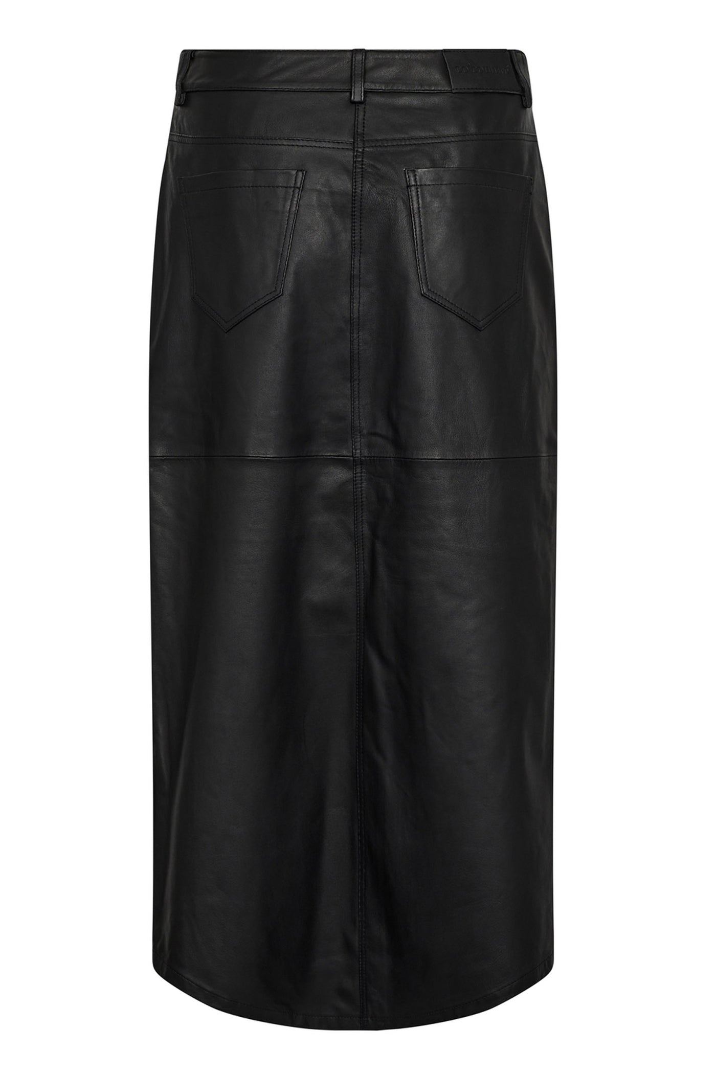 PhoebeCC Leather Slit Skirt Black - 34074