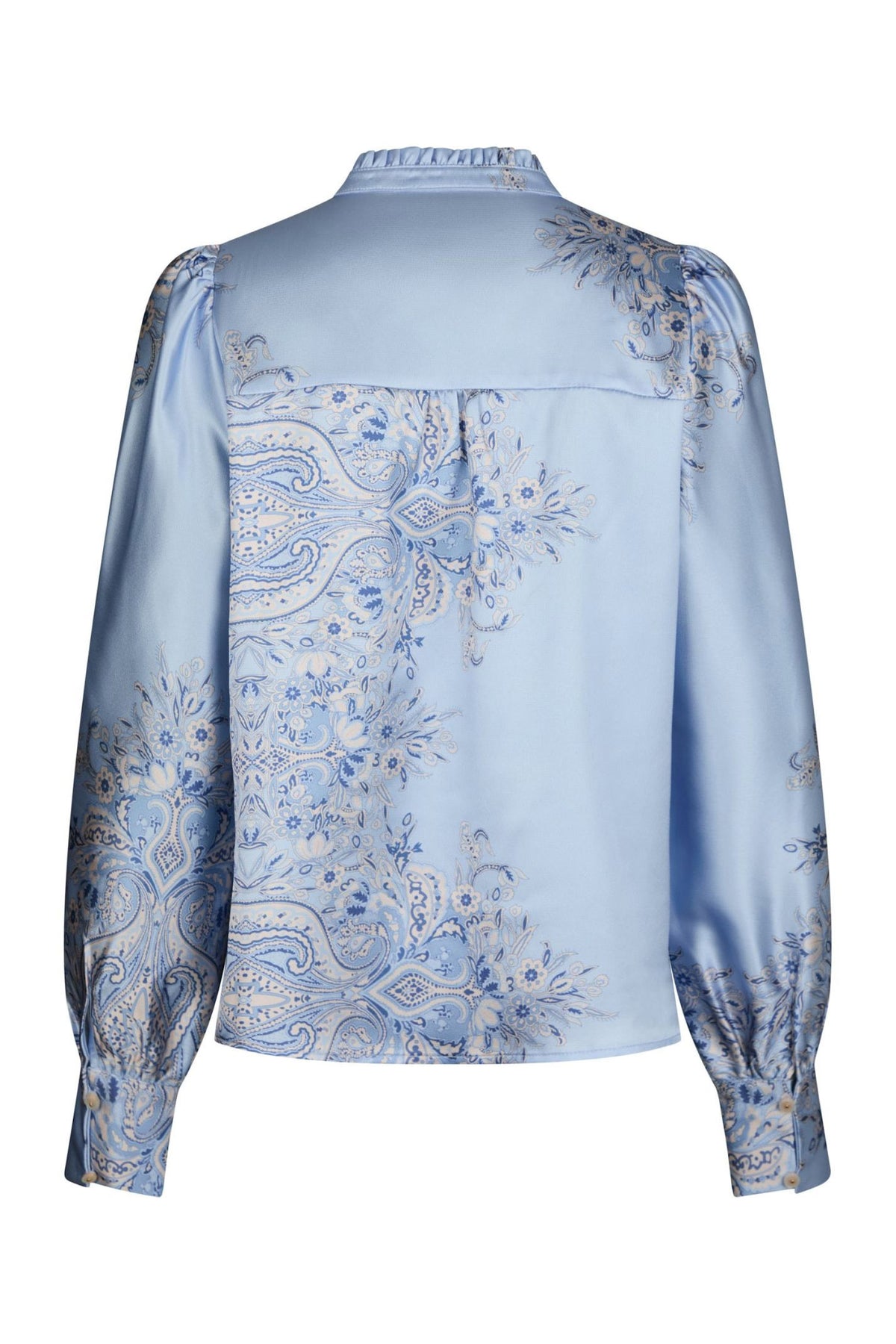 Massima Paisley Border Light Blue - 160960