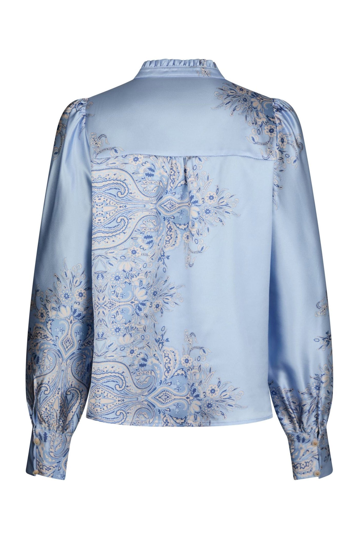 Massima Paisley Border Light Blue - 160960
