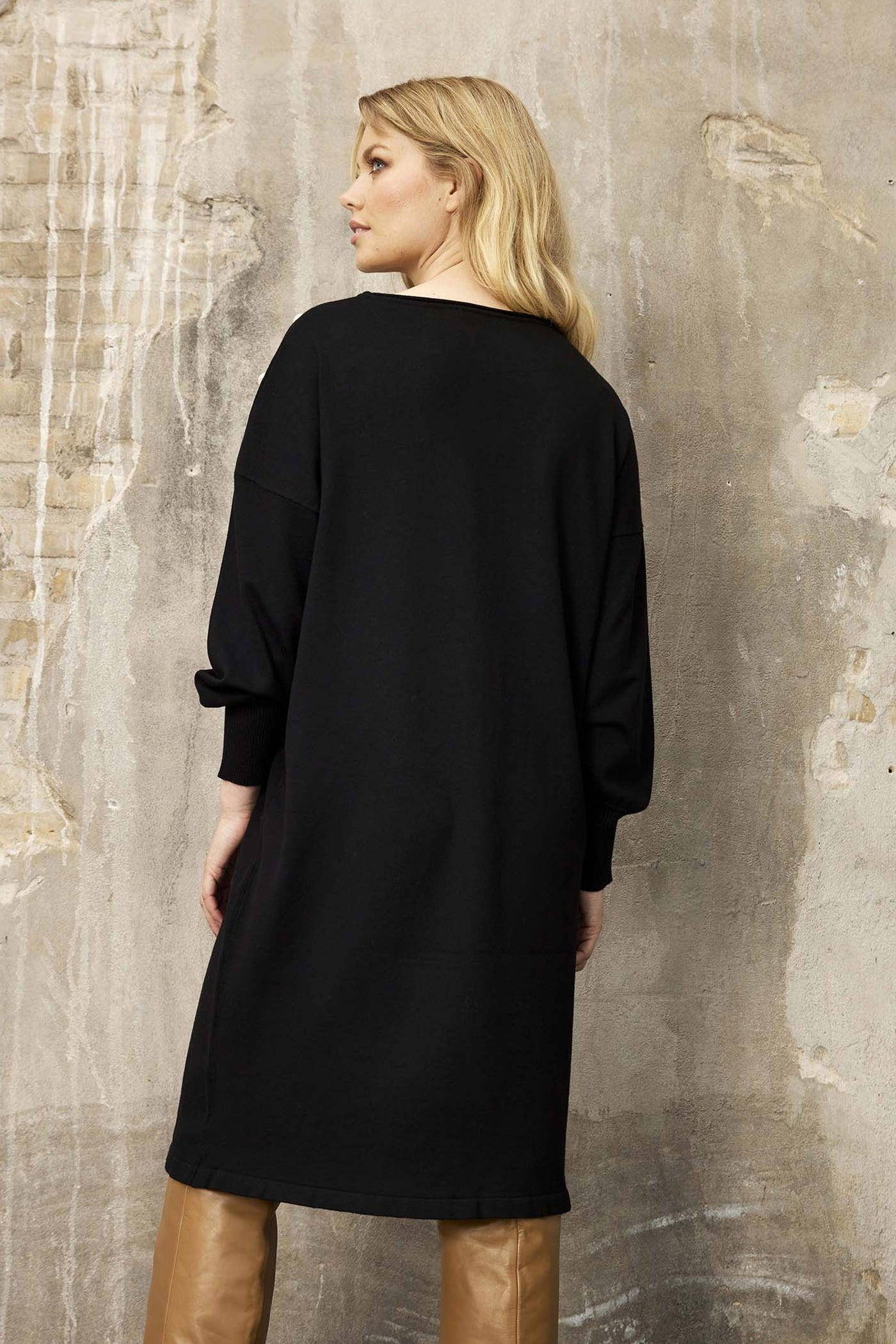 Camille knit dress SORT - 15857