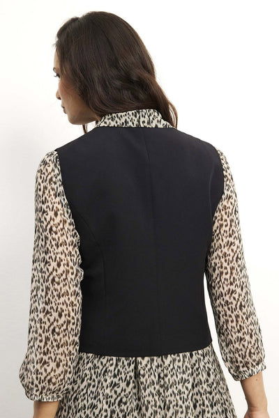 Lea waistcoat SORT - 15874 Thumbnail