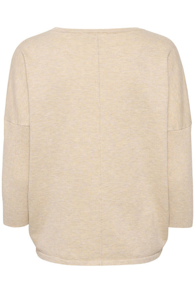 A2561, MilaSZ R-Neck Pullover Jojoba Melange - 30500003 Thumbnail