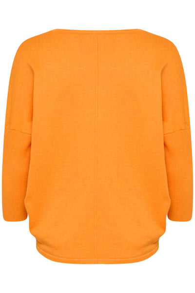 A2561, MilaSZ R-Neck Pullover Apricot Melange - 30500003 Thumbnail