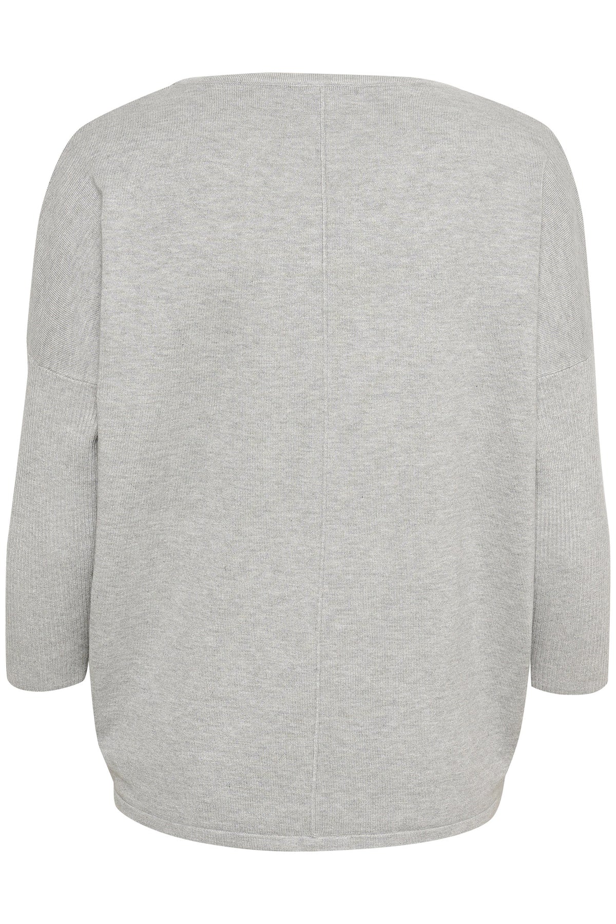 A2561, MilaSZ R-Neck Pullover Pearl Grey Mel - 30500003