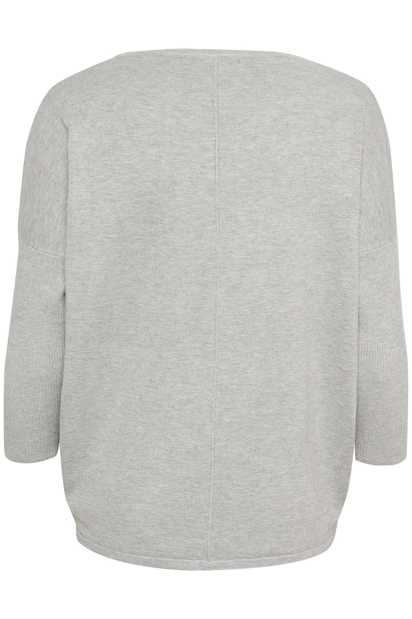 A2561, MilaSZ R-Neck Pullover Pearl Grey Mel - 30500003