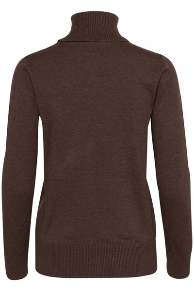 J2046, MilaSZ Rollneck Pullove Dark Oak Melange Thumbnail