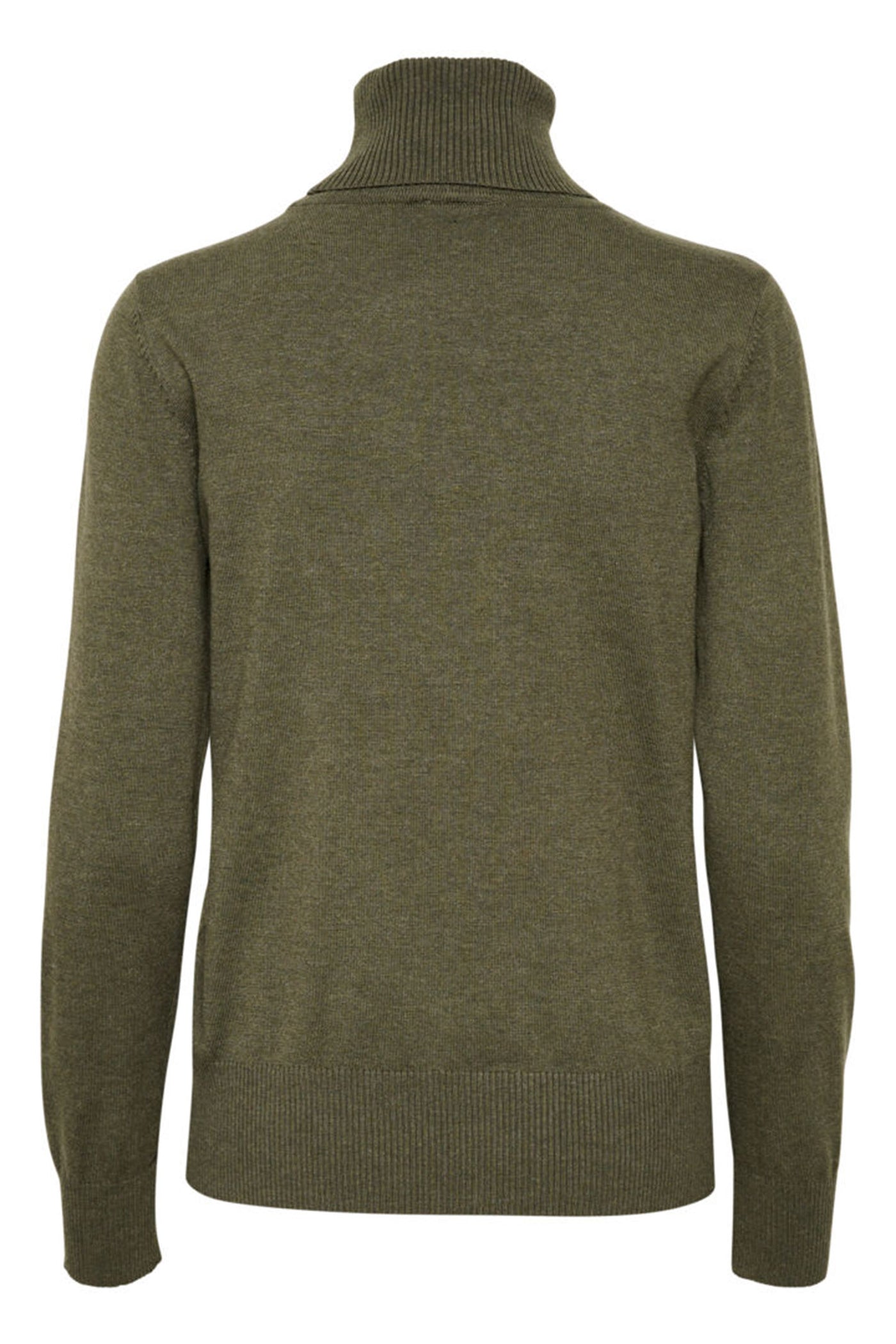 J2046, MilaSZ Rollneck Pullove Army Green Melange - 30500018