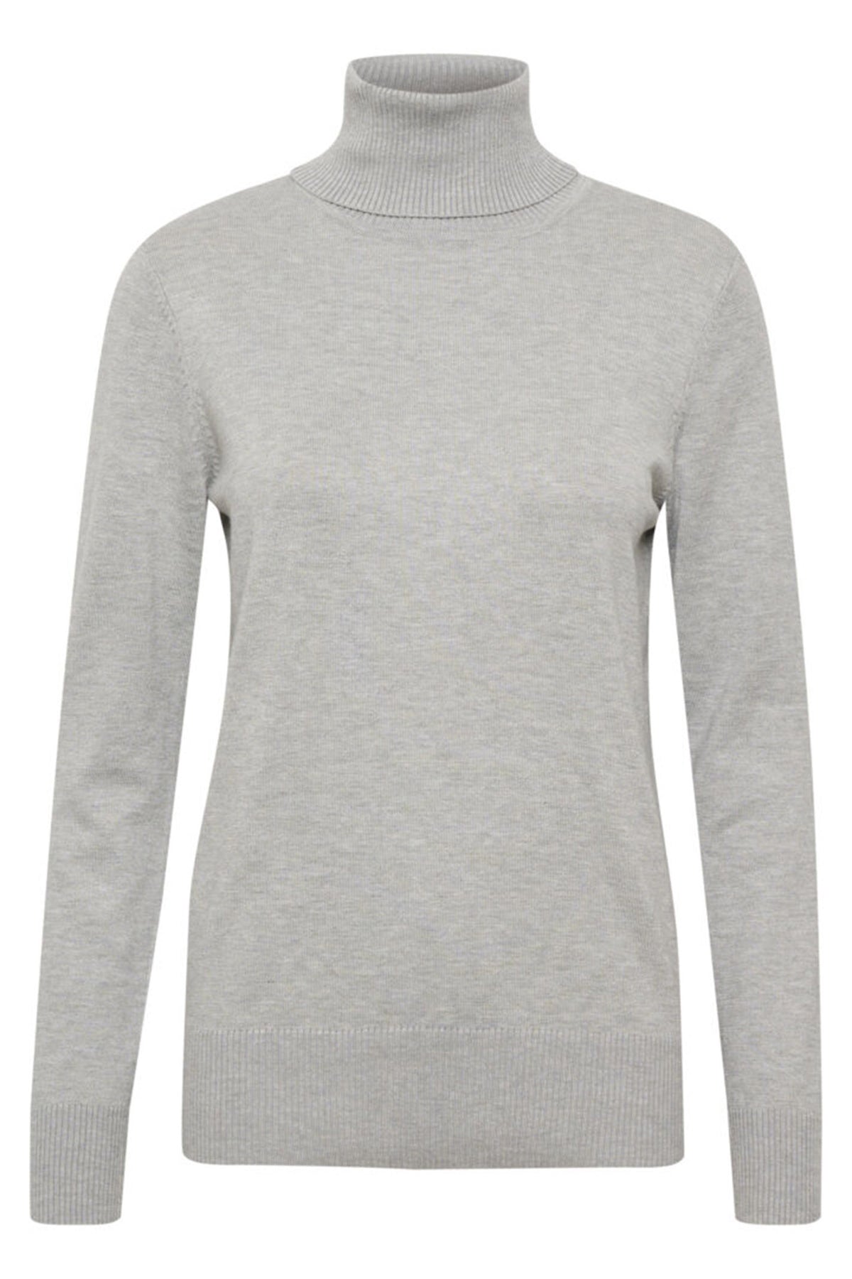 J2046, MilaSZ Rollneck Pullove Pearl Grey Mel - 30500018