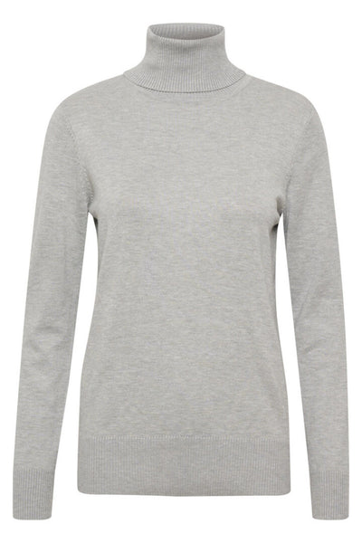 J2046, MilaSZ Rollneck Pullove Pearl Grey Mel - 30500018 Thumbnail