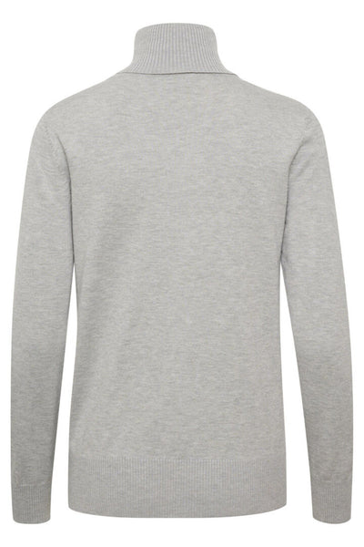 J2046, MilaSZ Rollneck Pullove Pearl Grey Mel - 30500018 Thumbnail