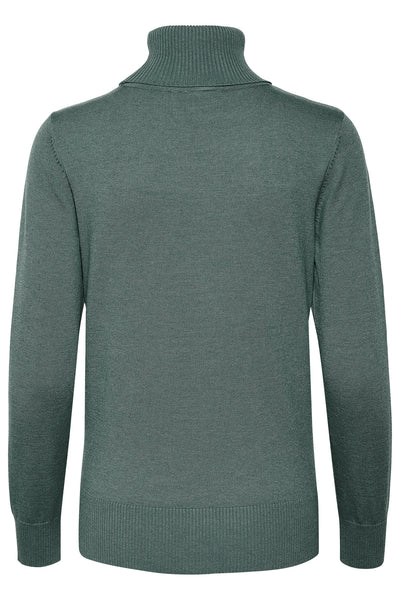 J2046, MilaSZ Rollneck Pullove Sagebrush Green Melange - 30500018 Thumbnail