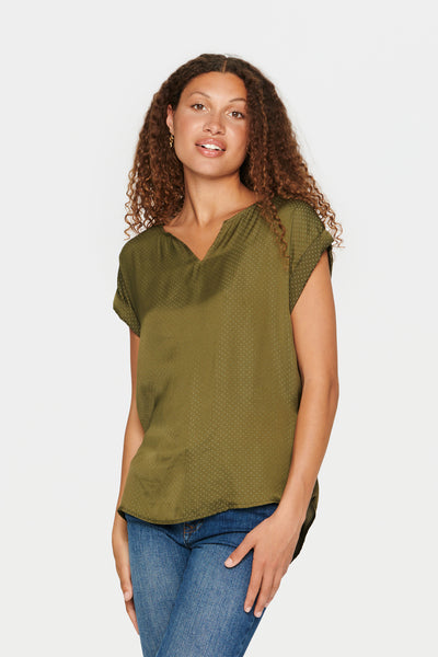 P1326, BrianaSZ SS Top Army Green - 30500069 Thumbnail