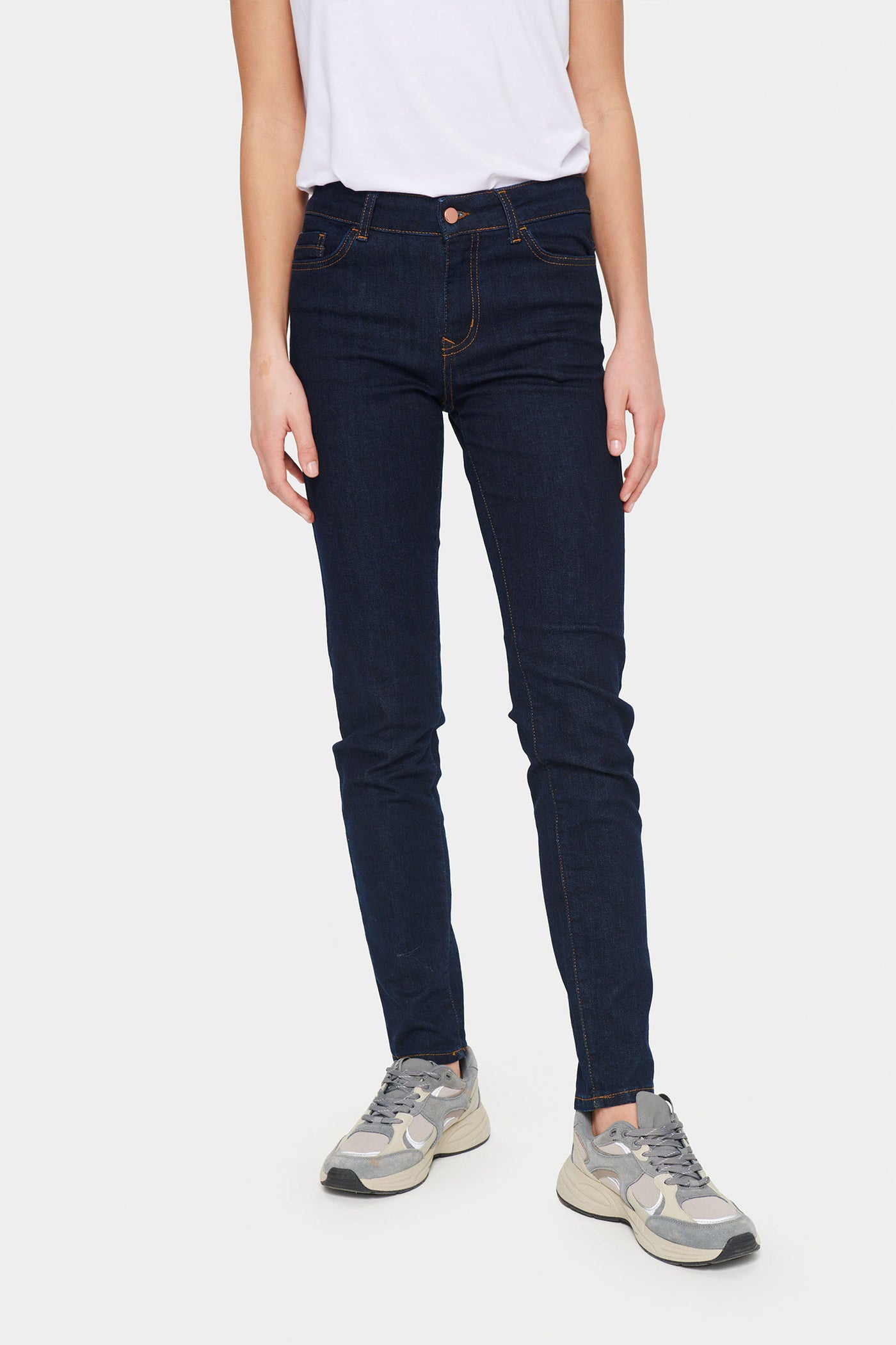 MollySZ MW Slim Jeans Dark Blue Denim - 30510050