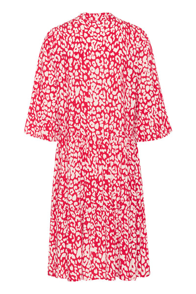 EdaSZ Dress Crimson Leopard - 30510220 Thumbnail