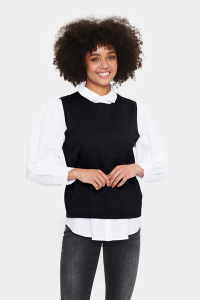 MilaSZ Vest Black - 30511506 Thumbnail