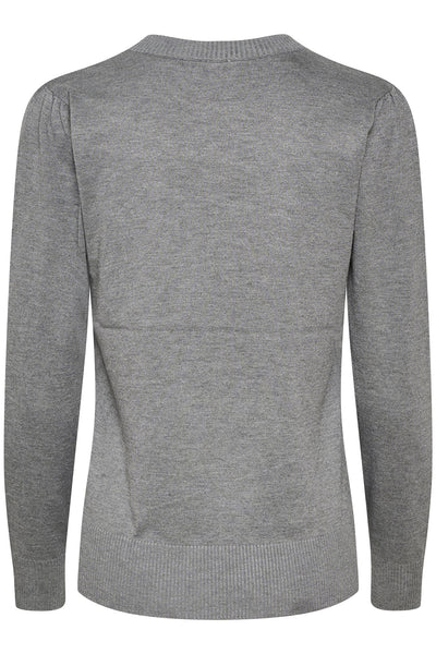 MilaSZ Pullover Mist Grey Melange - 30511753 Thumbnail