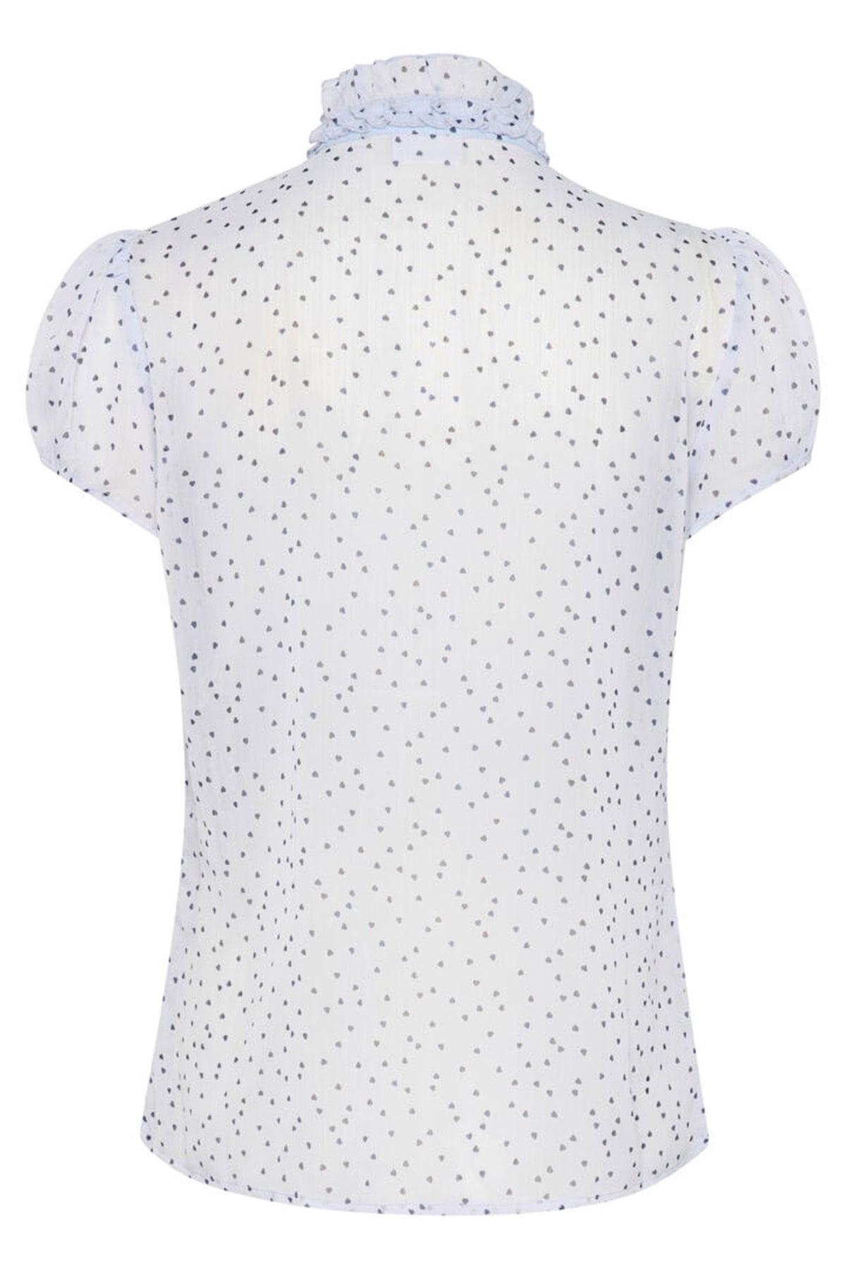 LiljaSZ Crinkle SS Shirt Heather NightSky Harts - 30512464