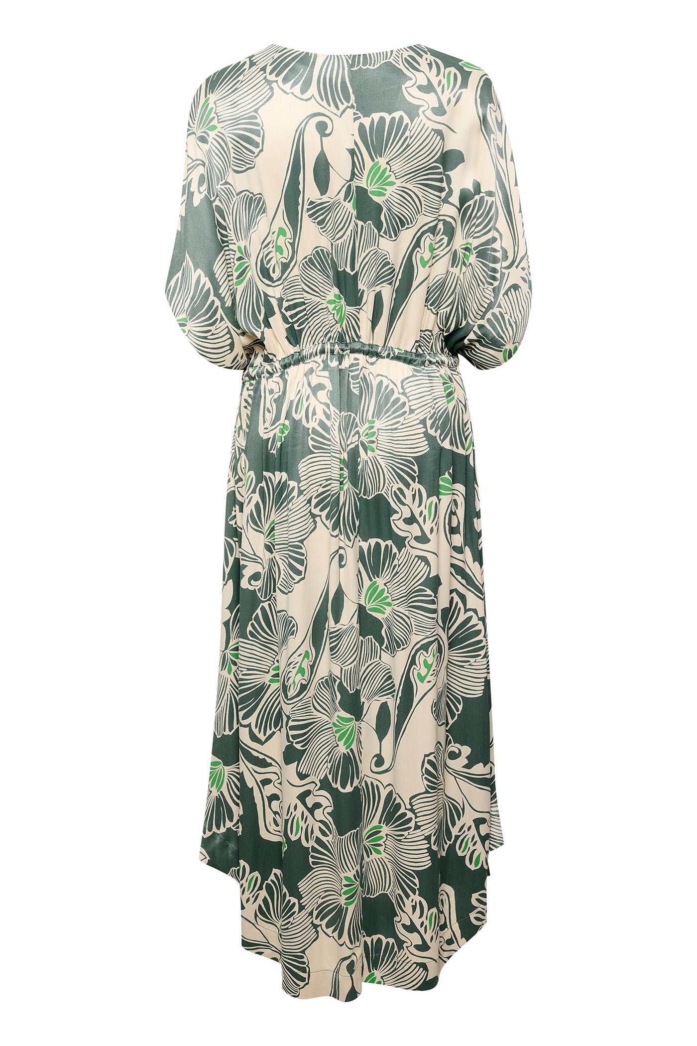 VaukaSZ Maxi Dress Sagebrush G. Big Soft Flower - 30512711