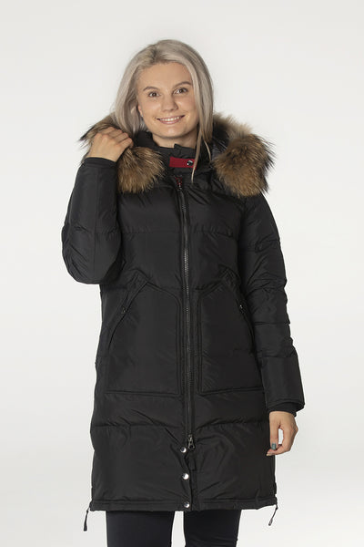 Elita with real fur Black. - 2010-500R Thumbnail